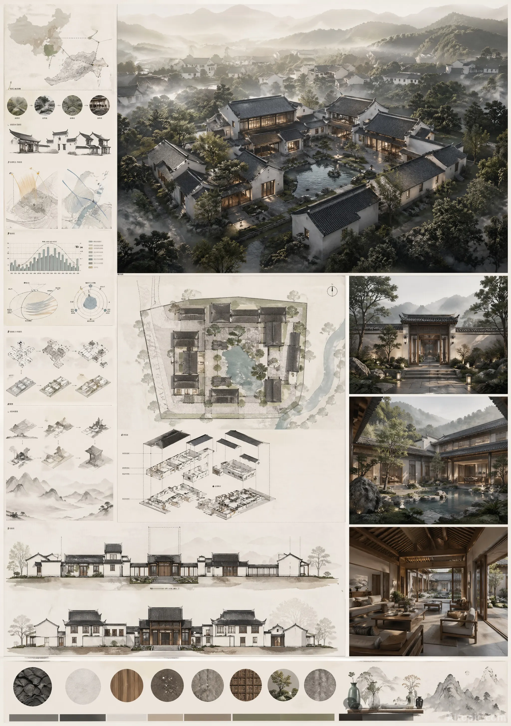 Vertical A1 architectural competition board layout