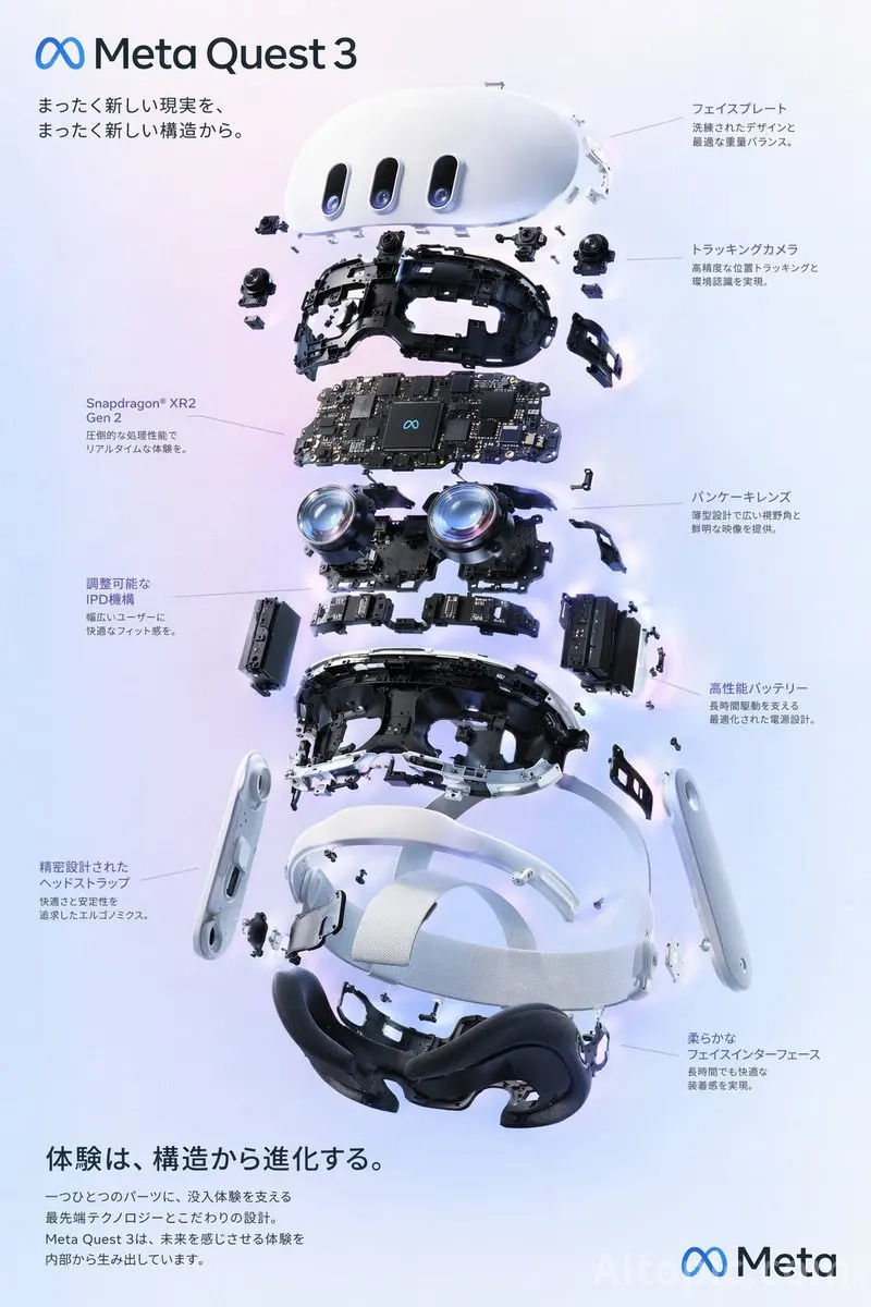 VR head-mounted explosion view poster