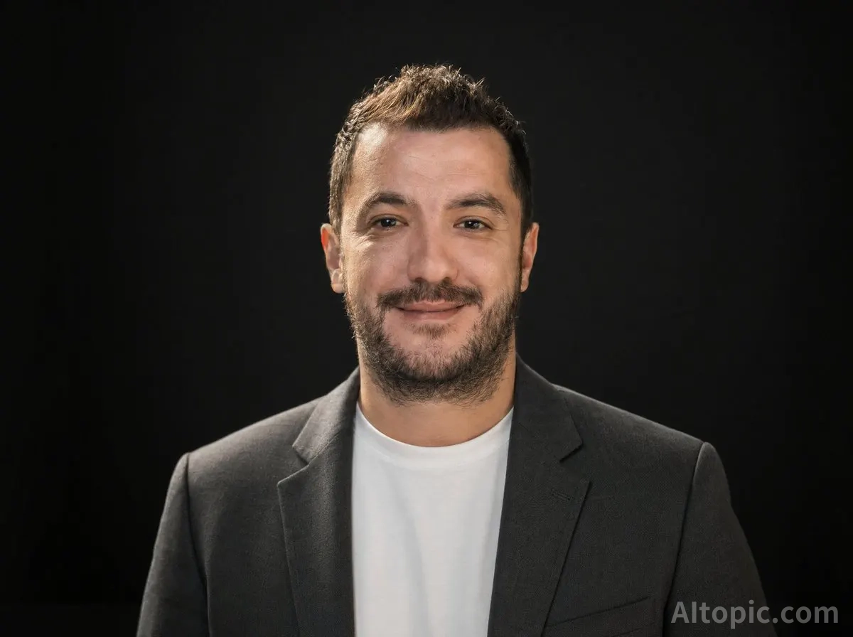 Professional Studio Portrait for LinkedIn on Dark Background