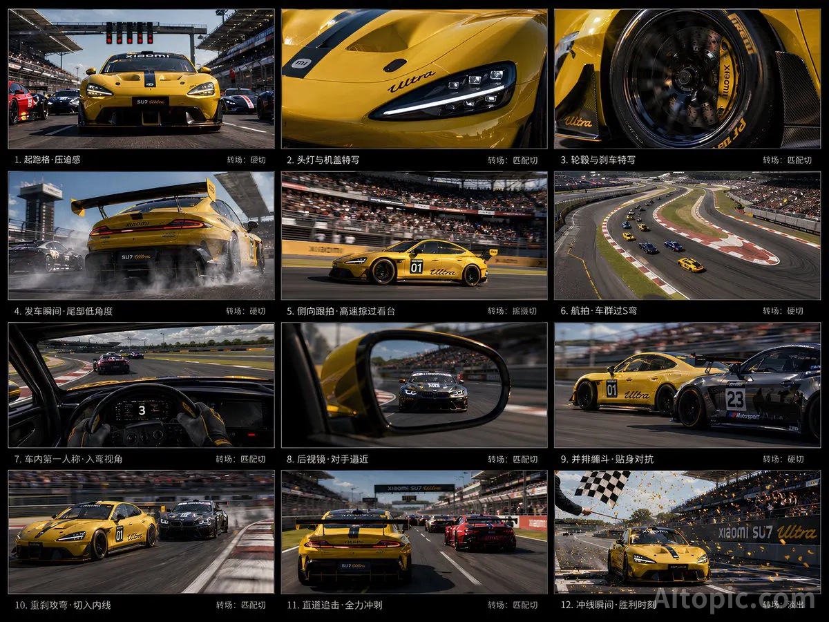 Xiaomi SU7 Ultra Cinematic Racing Project Sheet