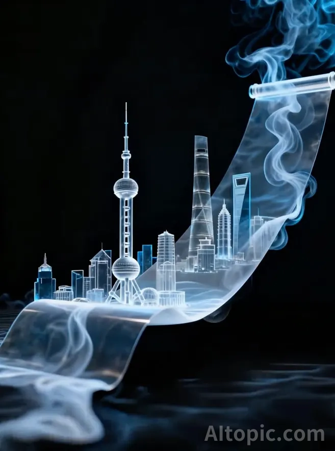 Ethereal Shanghai in a Smoke Scroll
