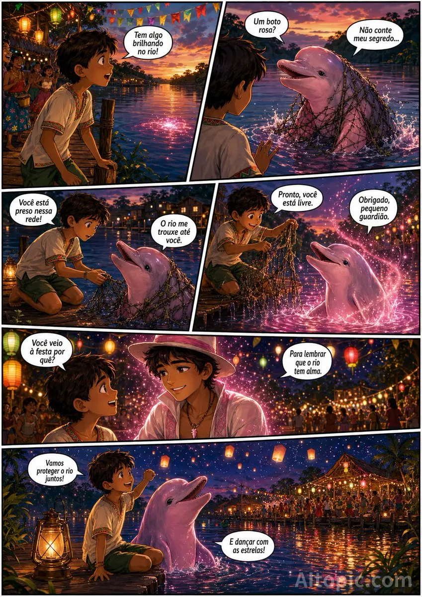 The Boy and the Pink Dolphin: A Festival of Light