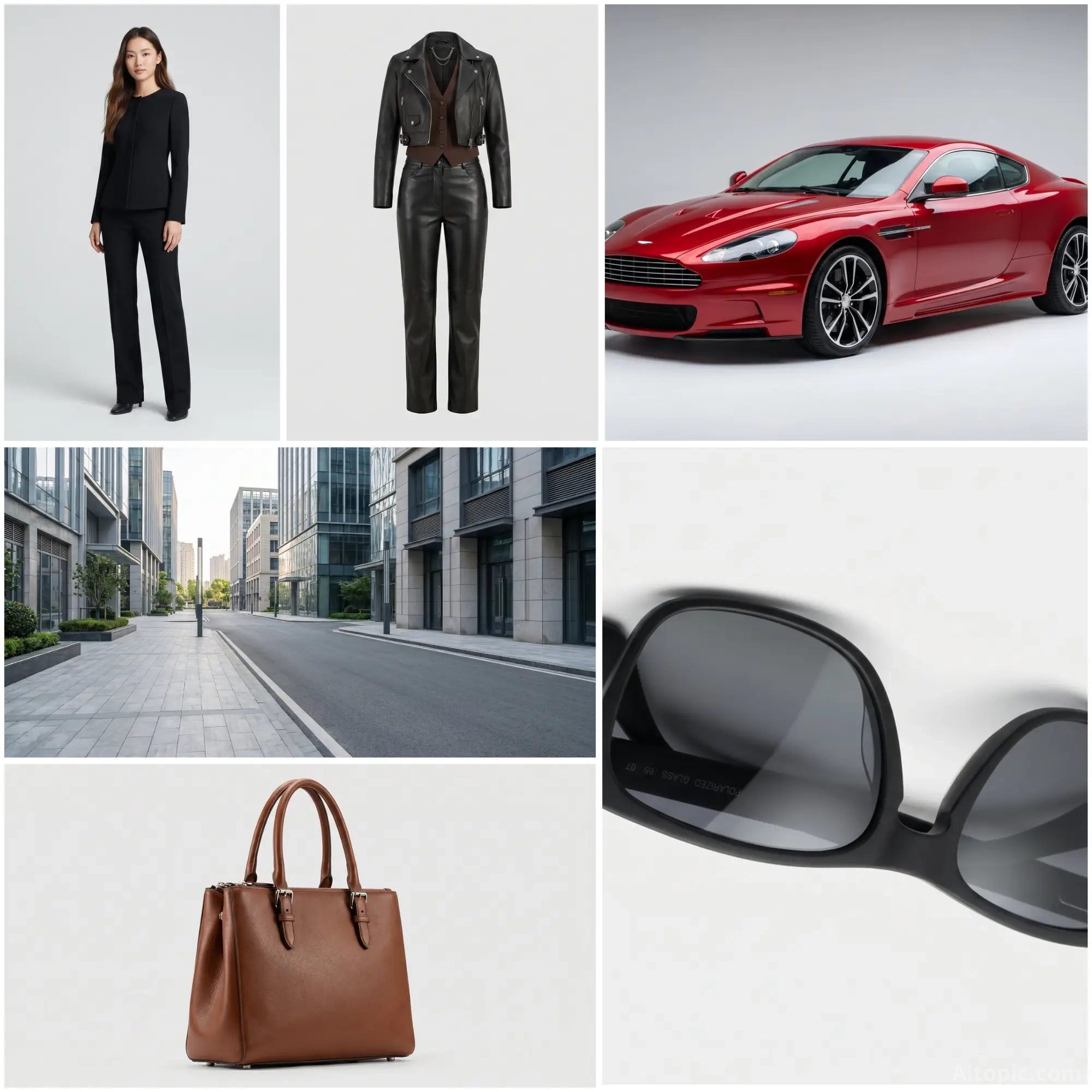 High-End Fashion Automotive Editorial in Modern City-2