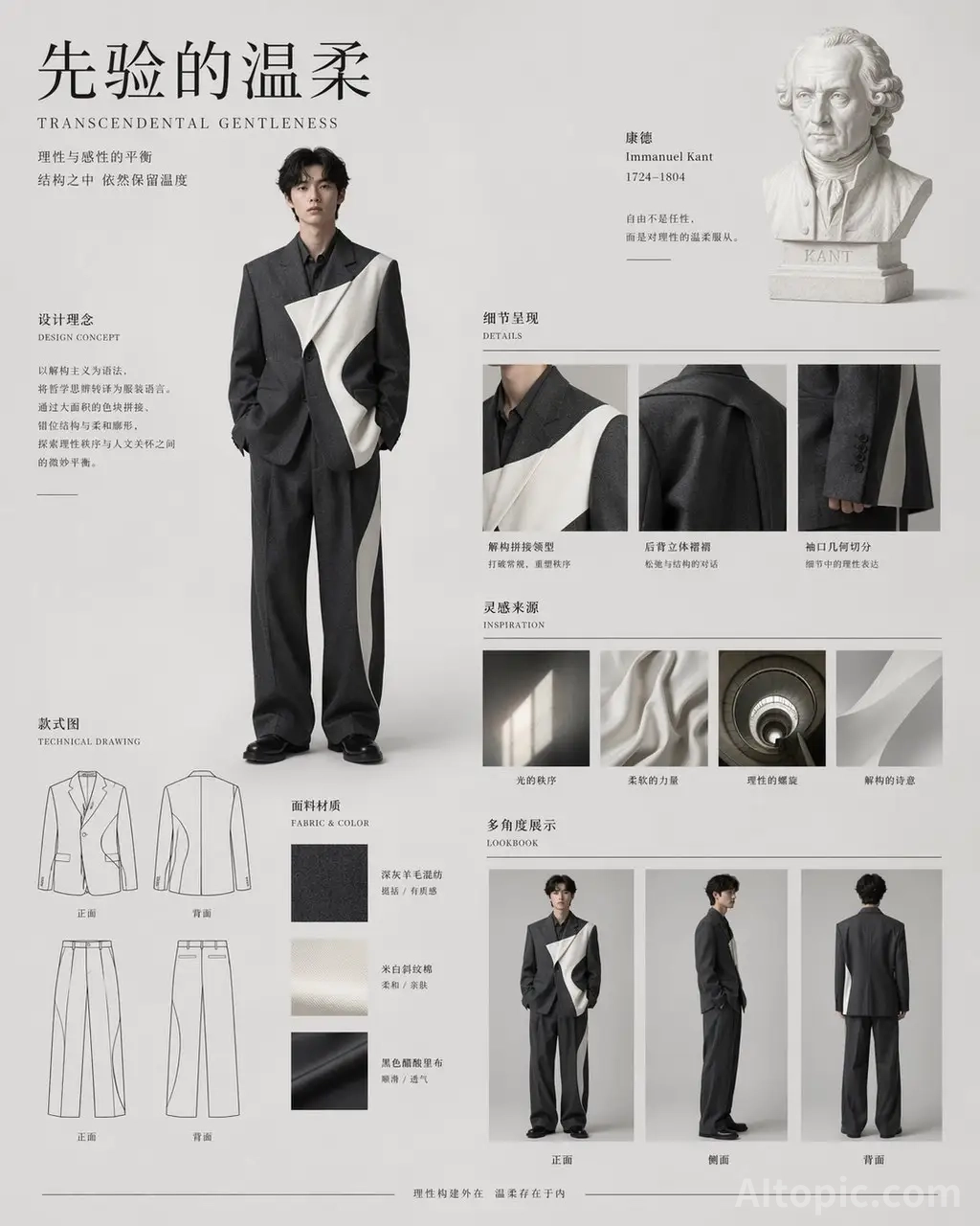 Minimalist Menswear Design Layout: A Priori Gentleness