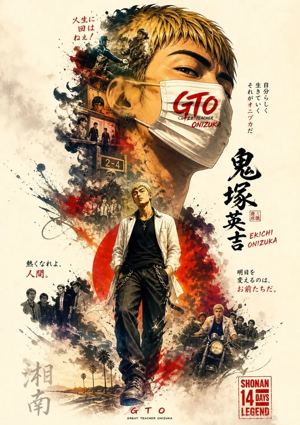 Promotional poster in the style of "GTO"