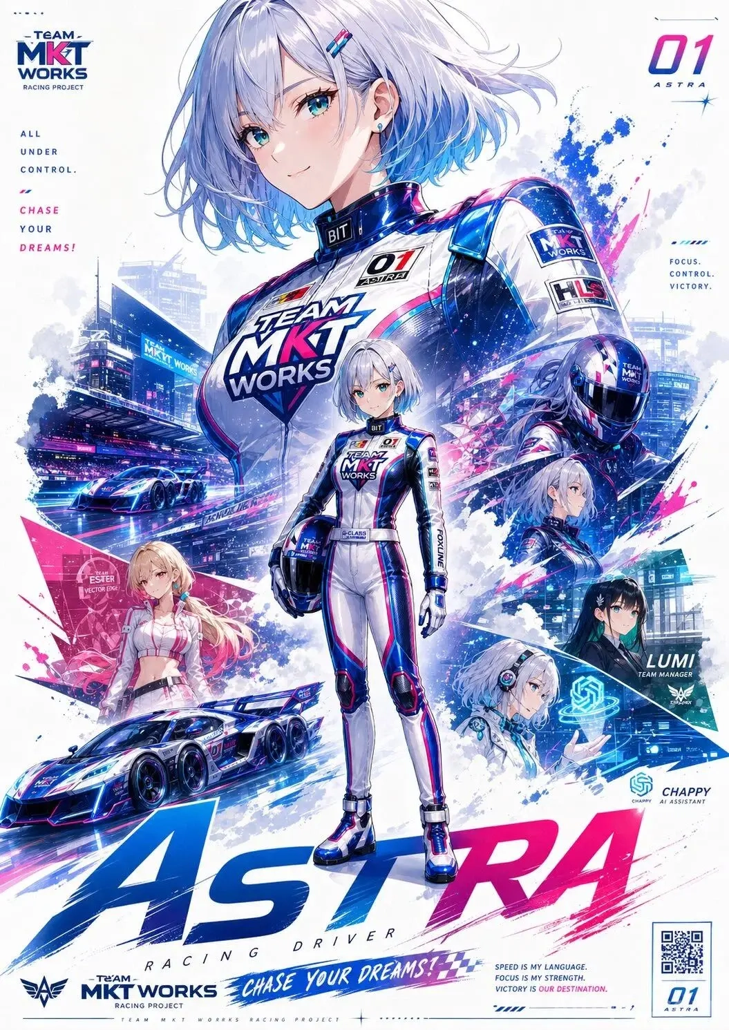 Astra Racing Driver Promotional Poster