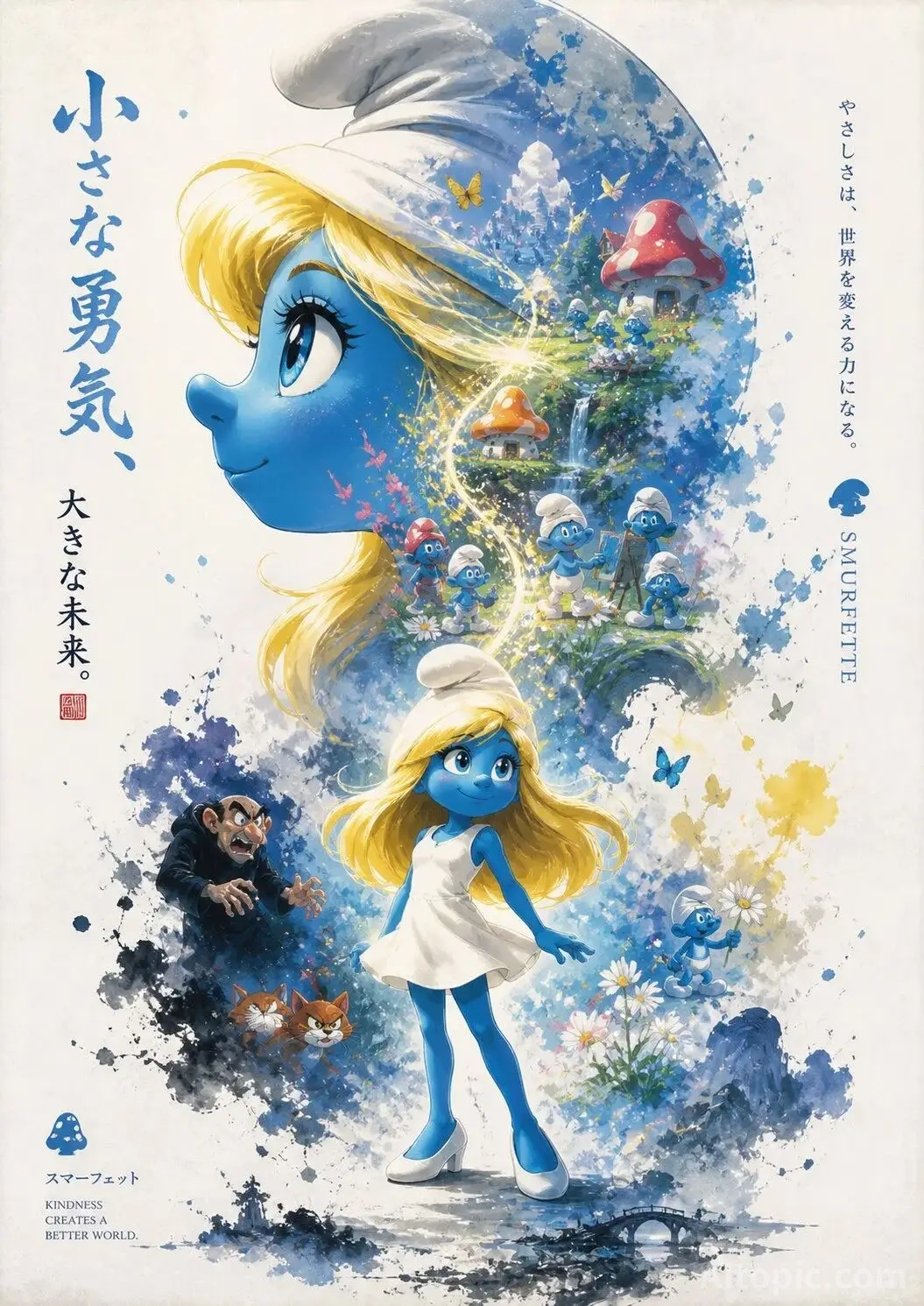 Smurfette Poster: Gentle Courage, Bright Future