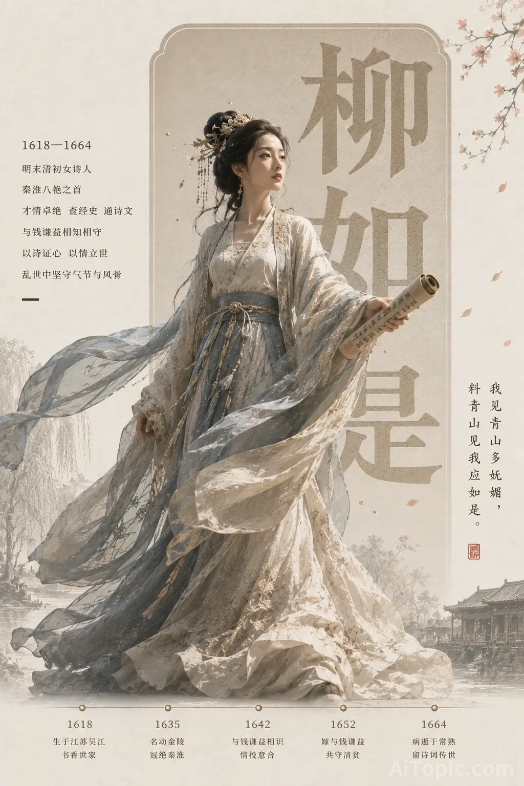 Liu Rushi: A Portrait of the Late Ming Dynasty Poetess