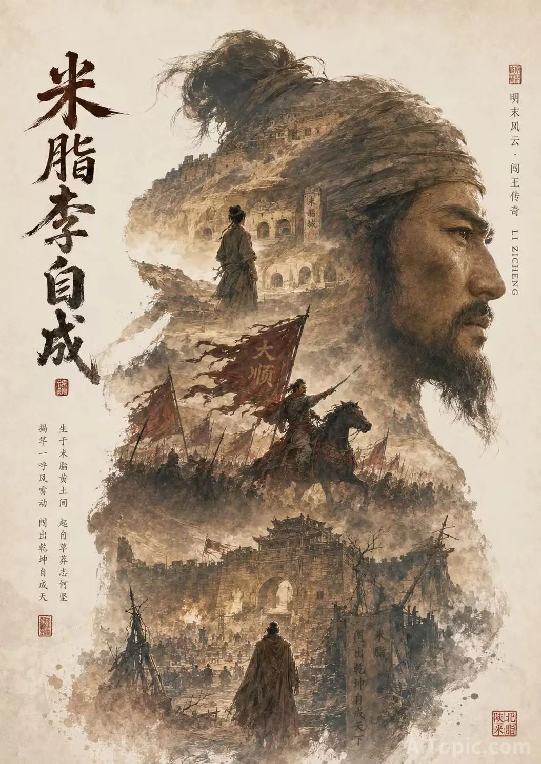 AI Reimagines Mizhi Legend: Soul of Loess, Ambition of the Rebel King